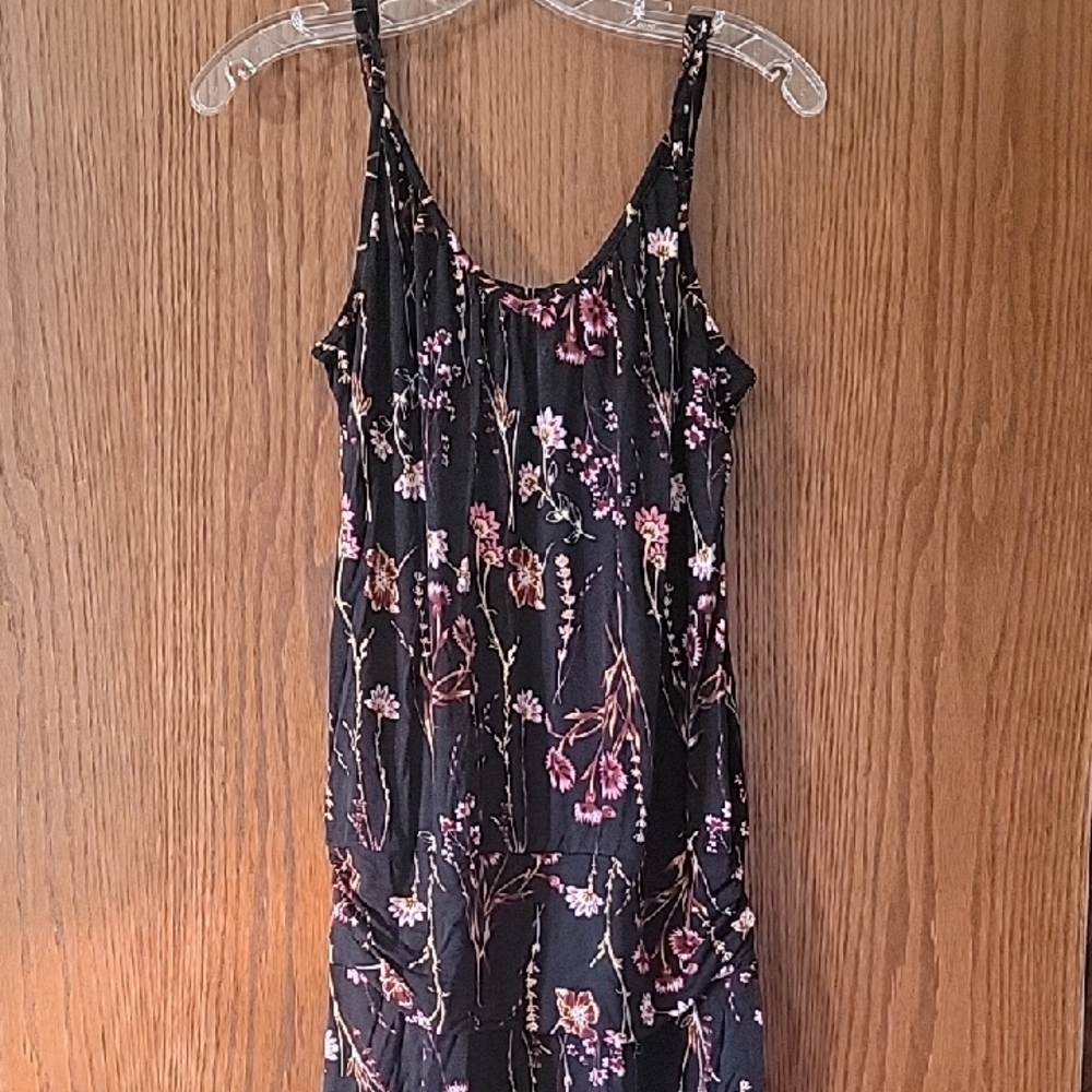 LASCANA Floral Black Mini Dress SIZE 12, worn once